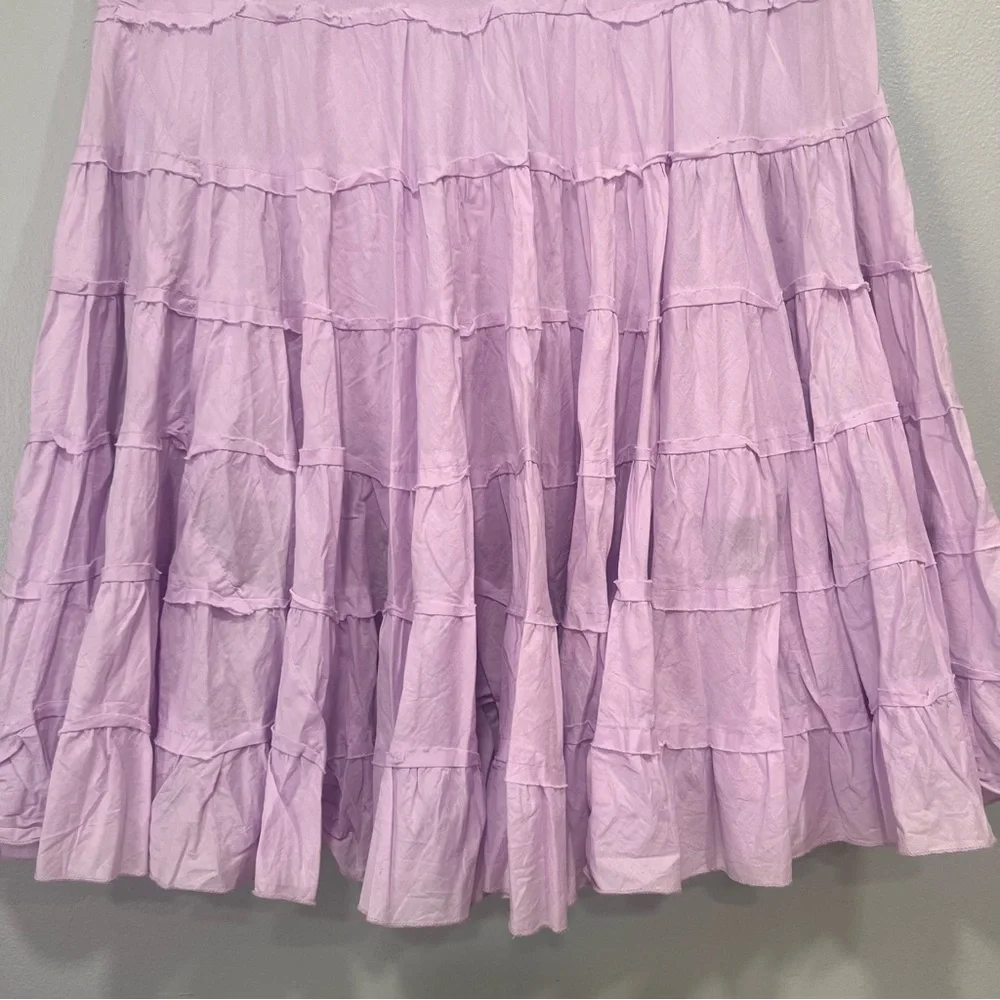 Lavender tiered A line skirt size L‎